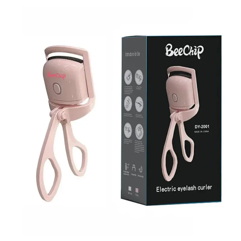 Portable Electric Heated Eyelash Curler for Long-Lasting Curls