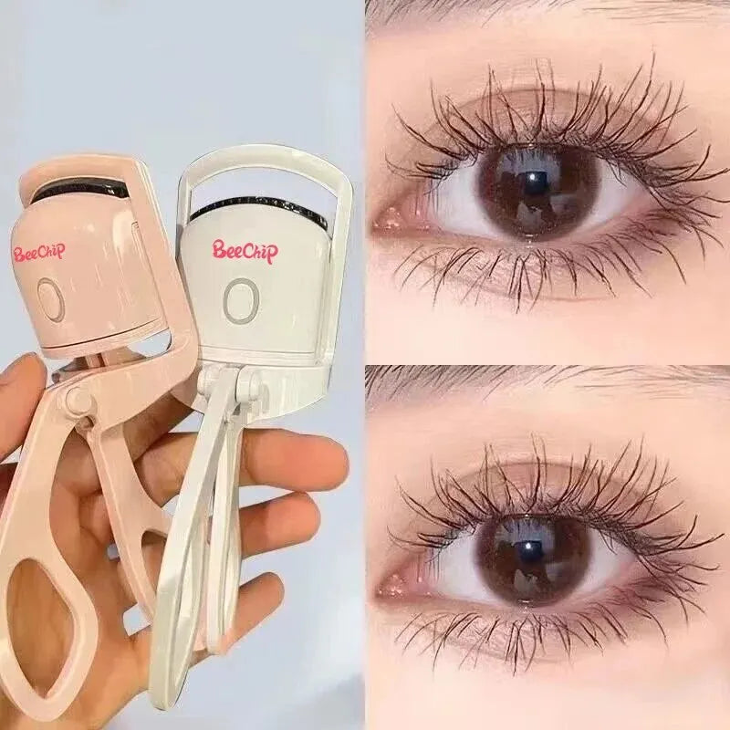 Portable Electric Heated Eyelash Curler for Long-Lasting Curls