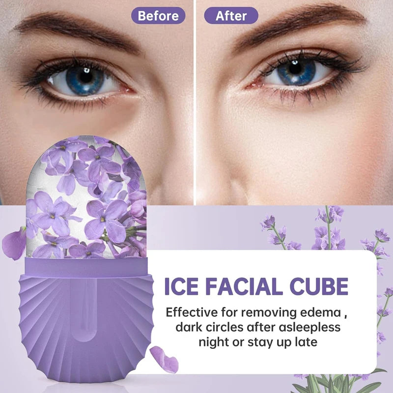 Ice Face Roller Ice Cube Silicone Ice Mold for Eye Puffiness 